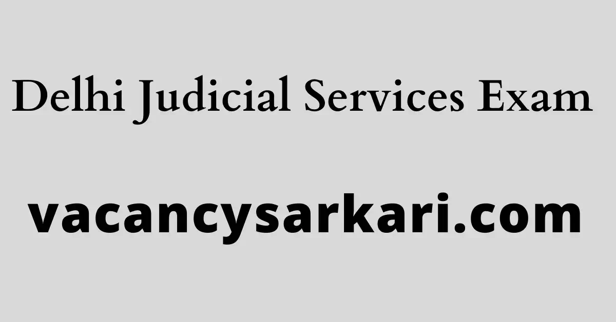 Delhi Judicial Services Exam